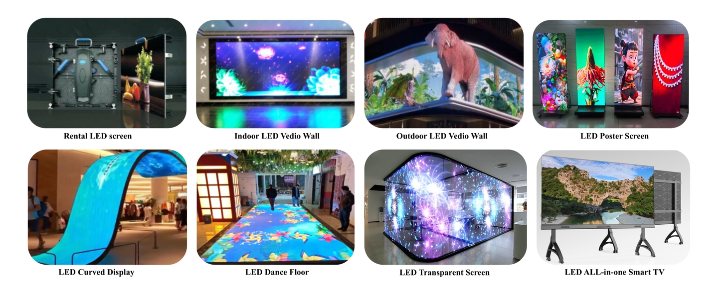 Paredes video exteriores do diodo emissor de luz