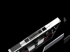 480×480×44mm Armário LED de alumínio de fundição a óleo