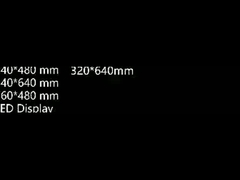 Quatro tamanhos diferentes de armários de alumínio para módulos de ecrã led