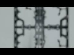 Gabinete de alumínio prateado de 500*500*76,5mm, tanto para interior quanto para exterior