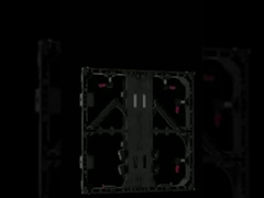 Gabinete de alumínio de 500mm*500mm adequado para módulo de tela LED de 250mm*250mm