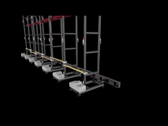 Instalação da base e suporte do display LED para aluguel 4 28s