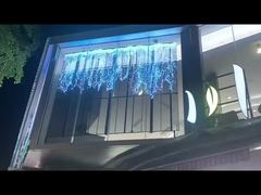 Tela LED de grade transparente de 3m*2,5m para vitrine de loja de varejo
