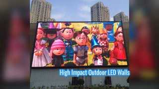 Solução de exibição de parede de vídeo LED externa P4 81 P6 667 SMD