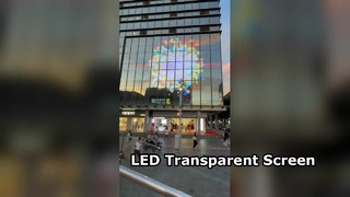 Tela transparente LED semi-externa