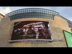 Vídeo de poço de tela LED externa