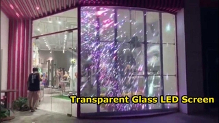 Tela de vidro transparente do diodo emissor de luz