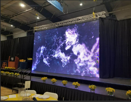 Indoor Full Color P3.91 Led Stage Backdrop Screen 64x64 Pixels Parede de vídeo