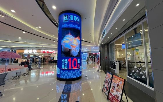 Display LED de coluna flexível com ROHS para publicidade em lojas de varejo da China
