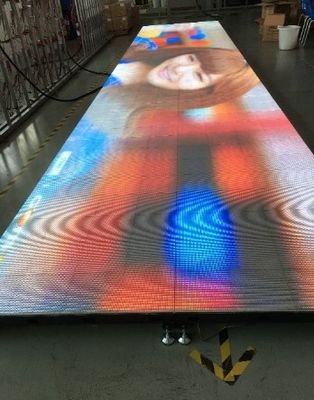 HD Floor de dança LED multicolorido 3840hz 196V para palco de concerto