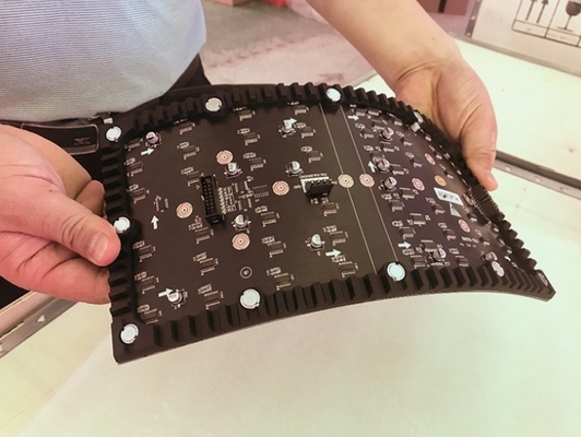 Módulo video conduzido flexível fino da parede da tela de exposição PH2.5mm de Longda Meanwell