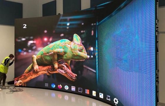 Fácil instalação,durável P3.91 Indoor/Outdoor LED Screen Stage Background Curve LED Displays