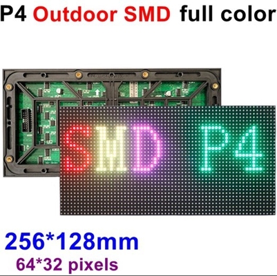 Módulo exterior da exposição de diodo emissor de luz da cor completa de P4 SMD módulo da tela do diodo emissor de luz de 320X160mm/de 256X128mm