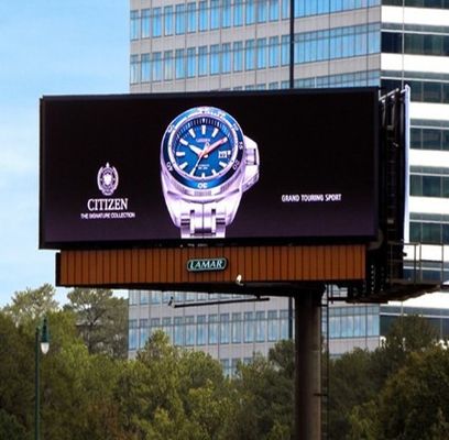 Economia de energia, alta taxa de atualização LED exterior paredes de vídeo brilho 3000-12000nits IP65 LED display