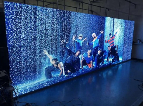 Painel de parede video 3.91mm internos da tela do contexto da fase do diodo emissor de luz de P3.91 HD