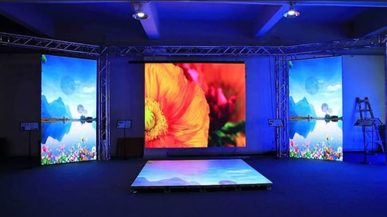 Desempenho visual suave, Display LED personalizado 200W/m2 3,91mm Pitch de pixels