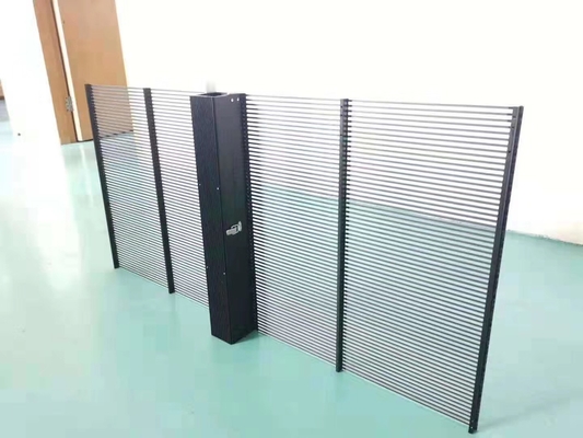 Tela de LED interna/externa de alta transparência com amplo ângulo de visão