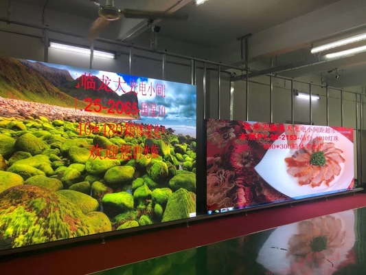 Tela LED de pixel pequeno de 1,25 mm Máx. 800 W/㎡ para exibição interna