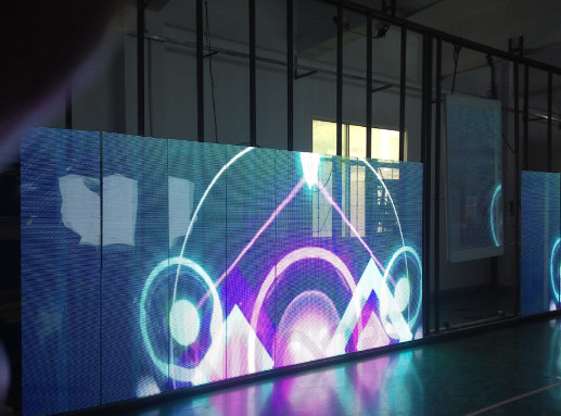 Tela LED de vidro 75% transparente com longa vida útil