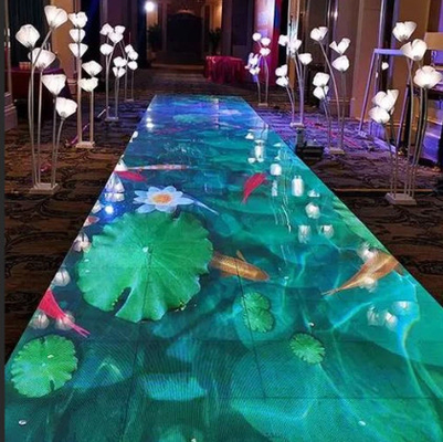 DMX Control LED Screen Floor Tiles Indoor / Outdoor Material de liga de alumínio de alta qualidade