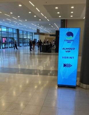 Tela LED Dobrável Ultra-fina P1.86 para Publicidade em Vídeo Player Poster Luminoso