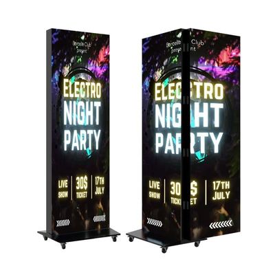 Economia de energia, Display de pôster LED dupla face de alto brilho, parede de vídeo publicitária multifuncional colorida