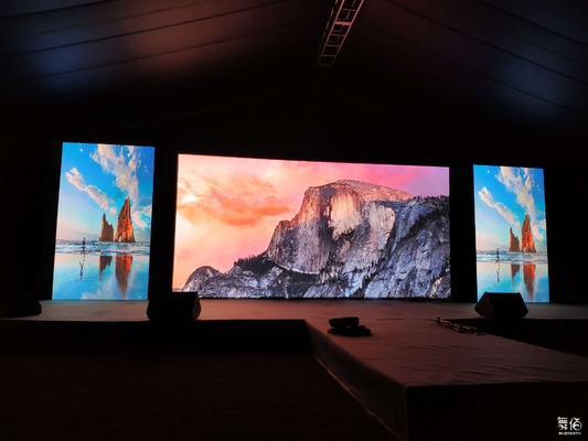 Do armário alugado da exposição de diodo emissor de luz 500X500mm da cor completa parede video SMD