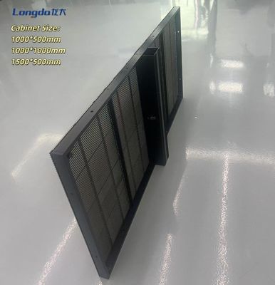 Tela LED de grade transparente de 3m*2,5m para vitrine de loja de varejo