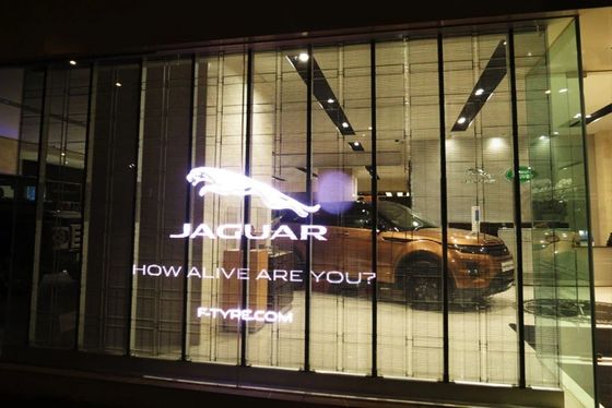 Tela LED de grade transparente de 3m*2,5m para vitrine de loja de varejo