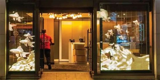 3.91-7.82mm Transparent Grating Screen For Science And Technology Museum