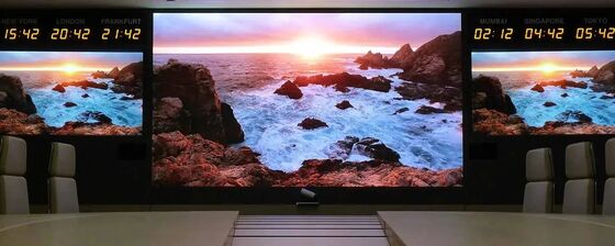 Gabinete LED ultraleve com espessura de 22,5 mm e alta resolução para sala de reuniões