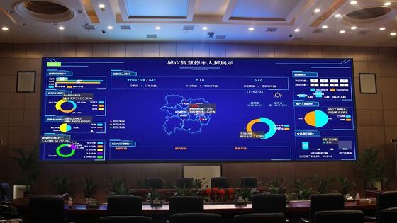 Gabinete LED ultraleve com espessura de 22,5 mm e alta resolução para sala de reuniões