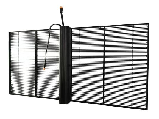 Tela LED de vidro transparente de alta transparência com amplo ângulo de visão e baixo consumo de energia para uso interno e externo