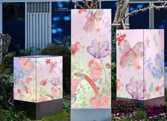 Colourful Square Indoor Full Color Led Display P2.5 Para Coluna Quadrada 640x480mm Alumínio de fundição a óleo