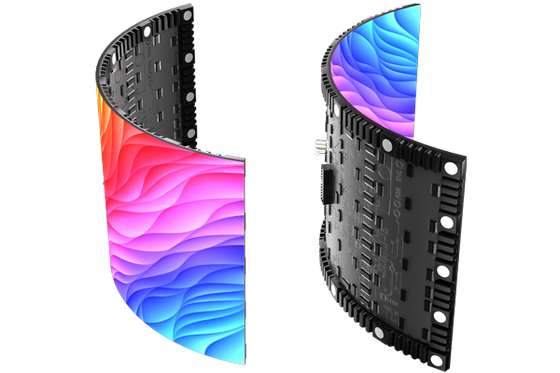 Full Color P5 1R1G1B Curved LED Display Outdoor Grande ângulo de visão