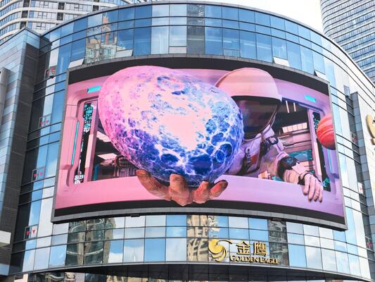 Outdoors Publicidade Outdoors P4 Curvo LED Display RGB Durável e Eficiente em Energia
