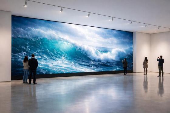 Tela de LED de Pixel Pequeno LONGDA P1.56 para Videowall Interno Colorido para Conferências ISO9001