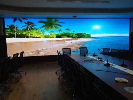 P1.86 LED de Pixel Pequeno Espessura Leve Gabinete LED Aplicação para Exibição de Museu