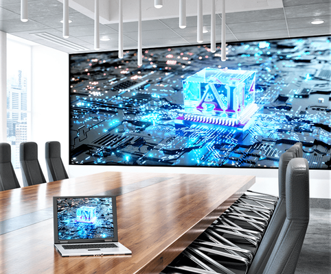 Tela de LED de Pixel Pequeno LONGDA P1.56 para Videowall Interno Colorido para Conferências ISO9001