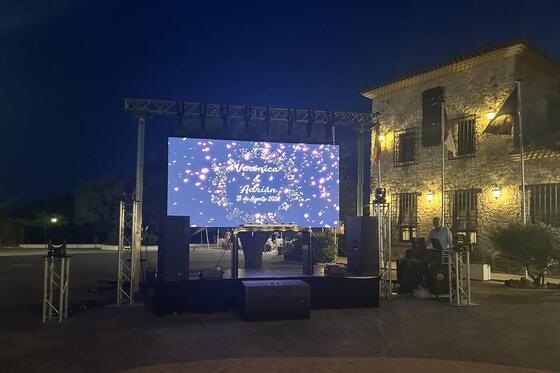 A tela conduzida DJ do casamento impermeável de PH4.81mm conduziu a exposição 1R1G1B ISO9001