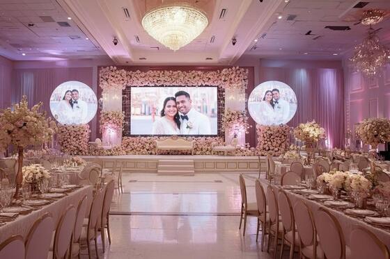 Painéis de LED Modulares para Gabinete 500x1000mm Tela de LED para Casamento Aluguel
