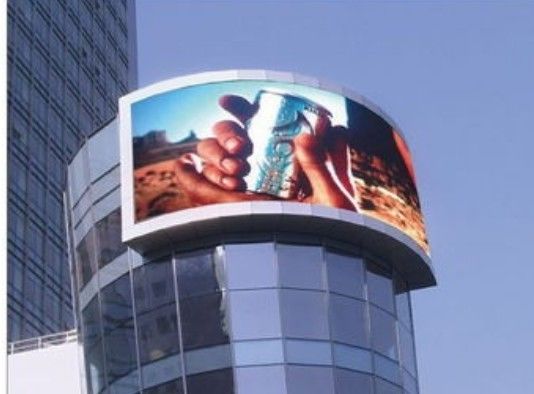 Outdoors Publicidade Outdoors P4 Curvo LED Display RGB Durável e Eficiente em Energia