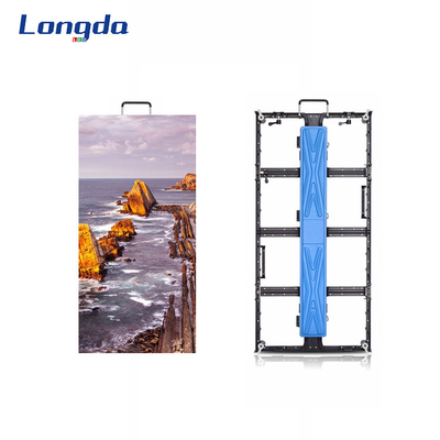 Tela LED de aluguel de alto brilho 180W/M2, tela LED 1R1G1B, alumínio fundido sob pressão