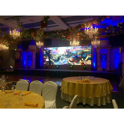 Eventos grandes conduzidos alugados exteriores do aluguer da tela da exposição AC220V 50Hz 5000nits de P4.81mm