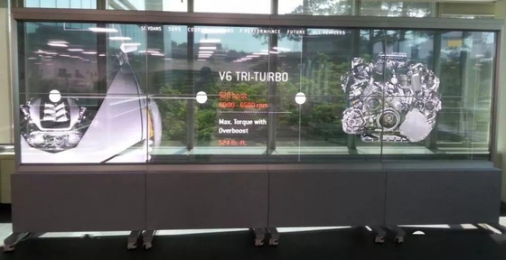 Tela de exposição conduzida profissional transparente 5000cd de 9245 pixéis 10.4mm