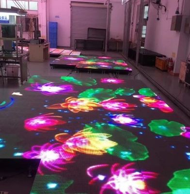LONGDA Durável P2.976 Painéis de Piso de Dança LED Display Module SMD1415 Para Sala de Exposições