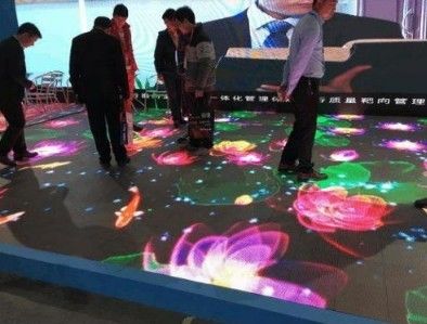 HD Floor de dança LED multicolorido 3840hz 196V para palco de concerto