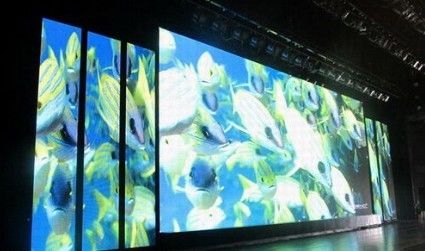 Tela de LED para palco suspensa de 65536 pontos/m², display SMD RGB 3 em 1