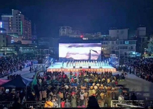 Longda Outdoor Display LED Full Color 104x104 pontos Alta Definição