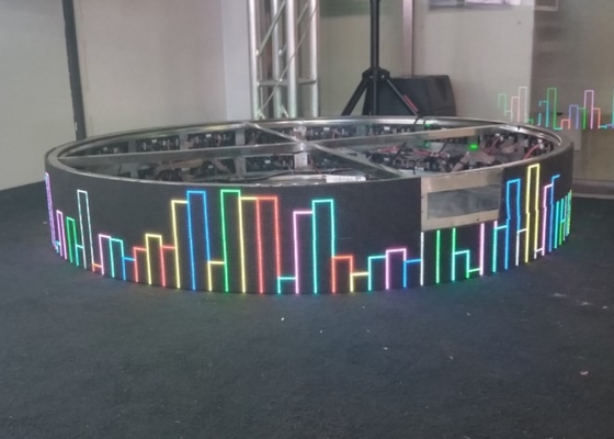 exposição conduzida dobrável flexível 1200Hz do módulo P4 do diodo emissor de luz de 240 * de 120mm